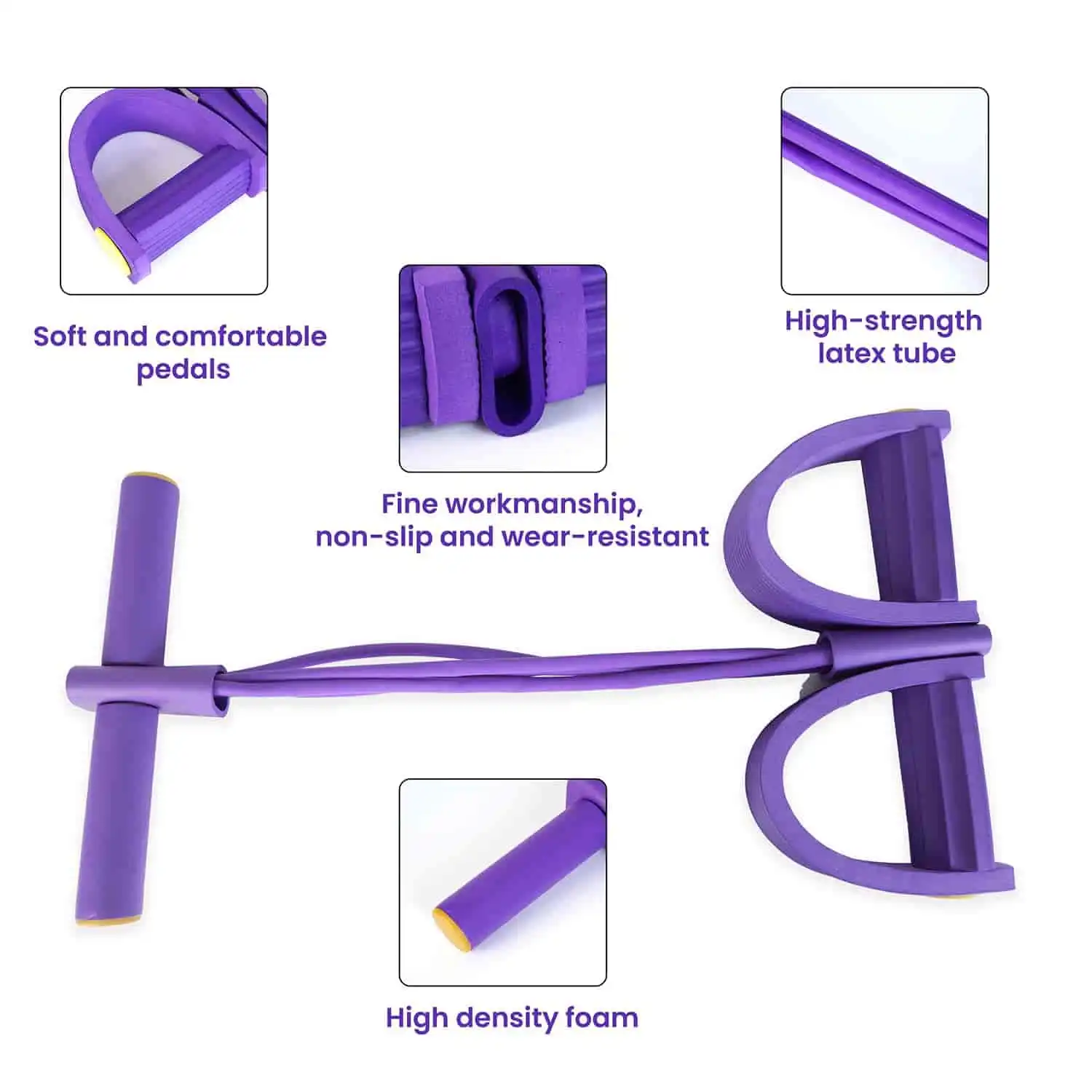 Yoga Pedal Puller Resistance Band | Elastic Foot Pedal Tummy Trimmer for Home Fitness - Image 8