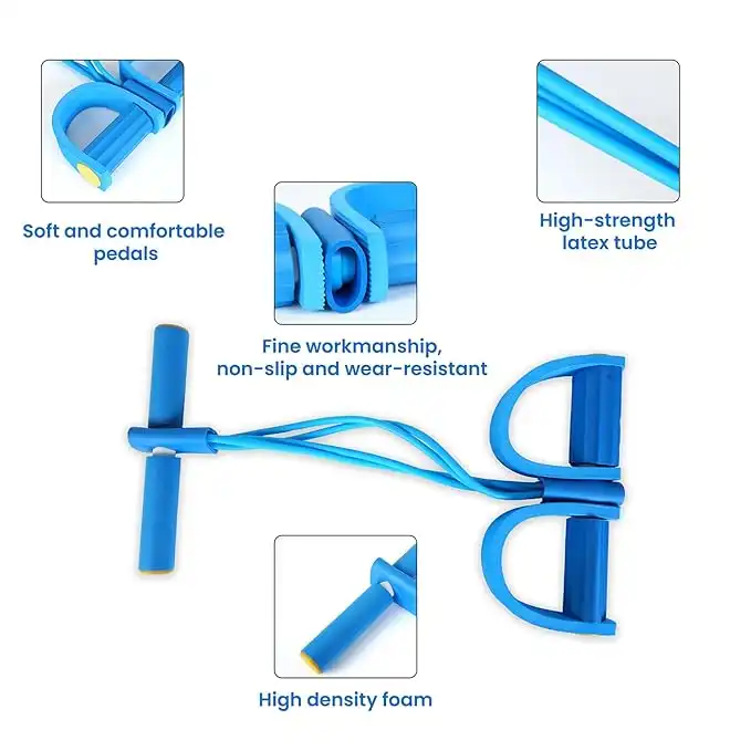 Yoga Pedal Puller Resistance Band | Elastic Foot Pedal Tummy Trimmer for Home Fitness - Image 2