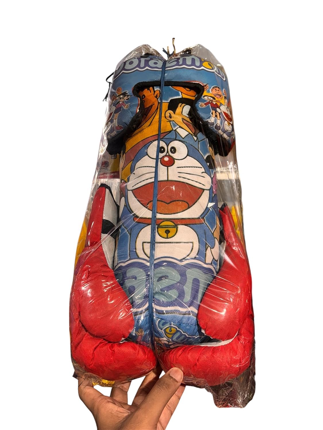 Kids Boxing Set with Punching Bag, Gloves & Headgear | Cartoon-Themed Boxing Kit for Children (Ages 2–8 Years) | Soft & Safe Training Set for Indoor Play (DOREMON) - Image 5